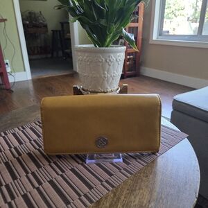 Ninewest Classic Mustard Vegan Leather Wallet